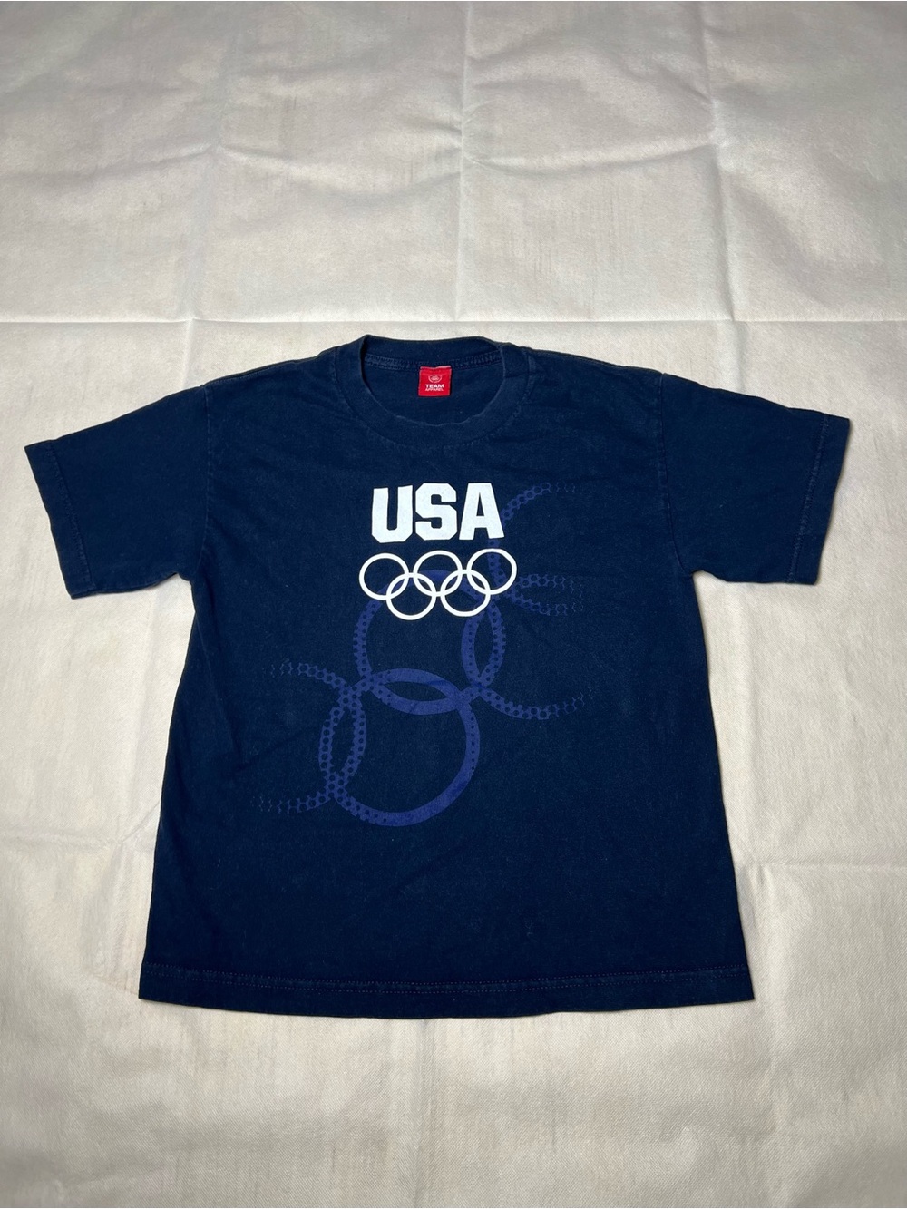 Team Apparel Navy USA Olympic Graphic Short Sleeve Tee